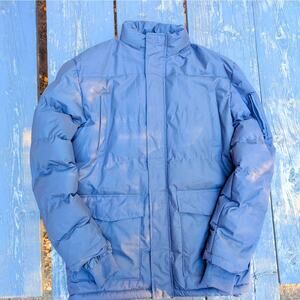 JAWERU Men's Fleece-Lined Winter Puffer Parka Jacket | Size XL | Dark Grey